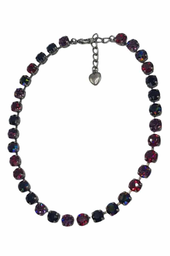 Nell Bijoux Luna Antique Silver L001 Purple and Reds - La Vie en Rose Damesmode (11)
