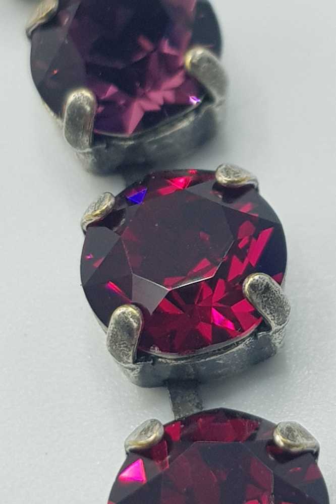 Nell Bijoux Luna Antique Silver L001 Purple and Reds - La Vie en Rose Damesmode