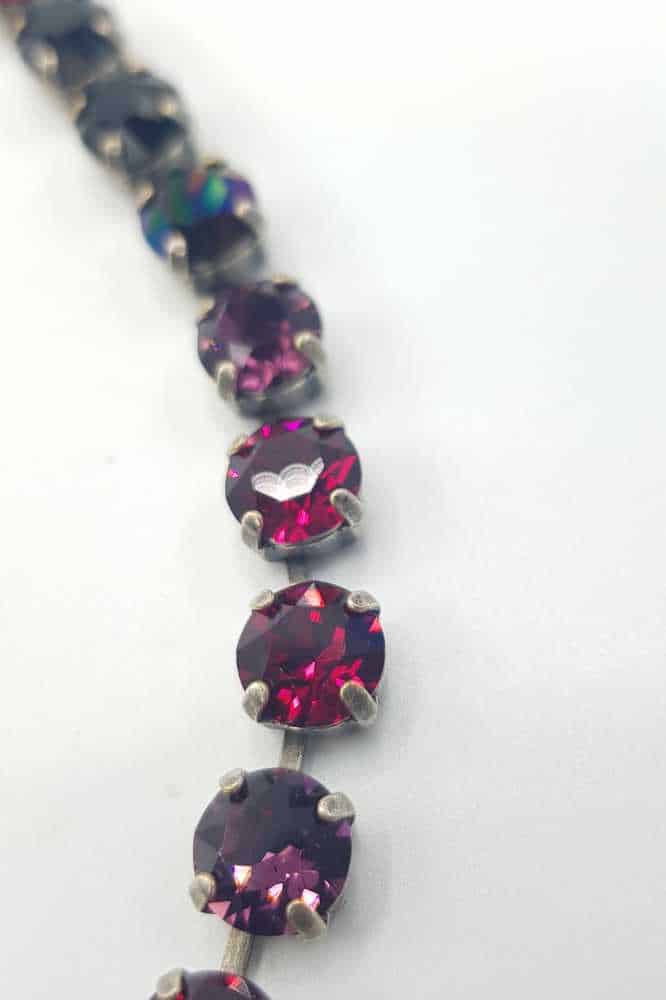 Nell Bijoux Luna Antique Silver L001 Purple and Reds - La Vie en Rose Damesmode