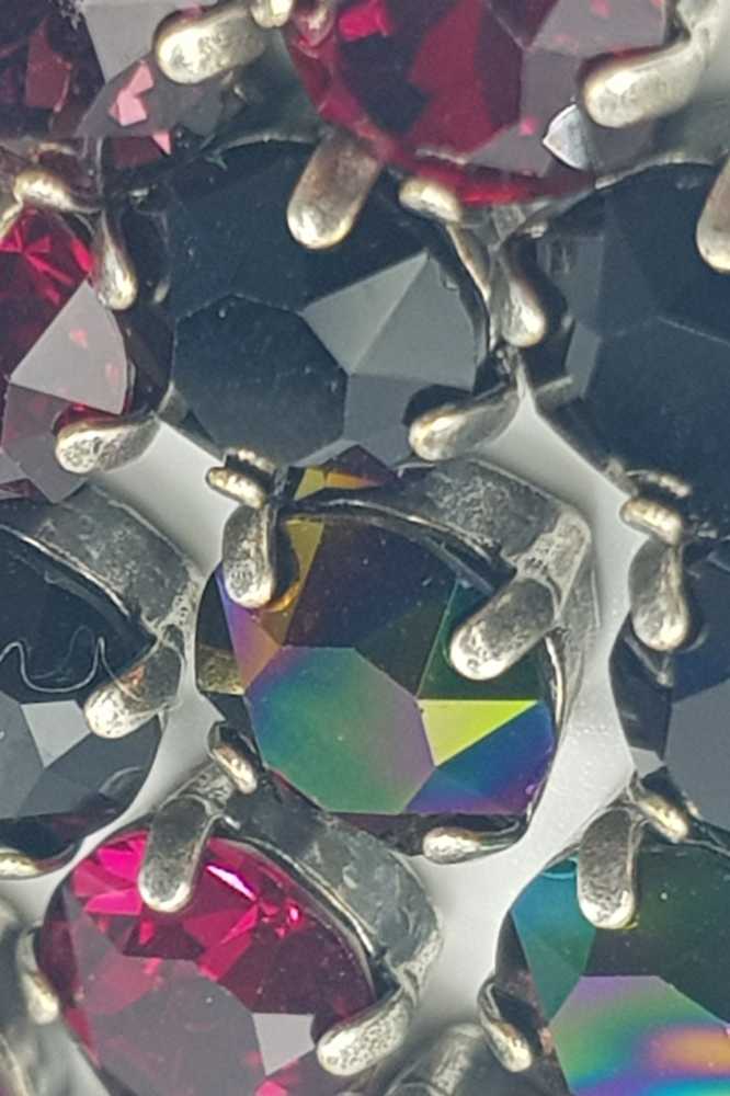 Nell Bijoux Luna Antique Silver L001 Purple and Reds - La Vie en Rose Damesmode