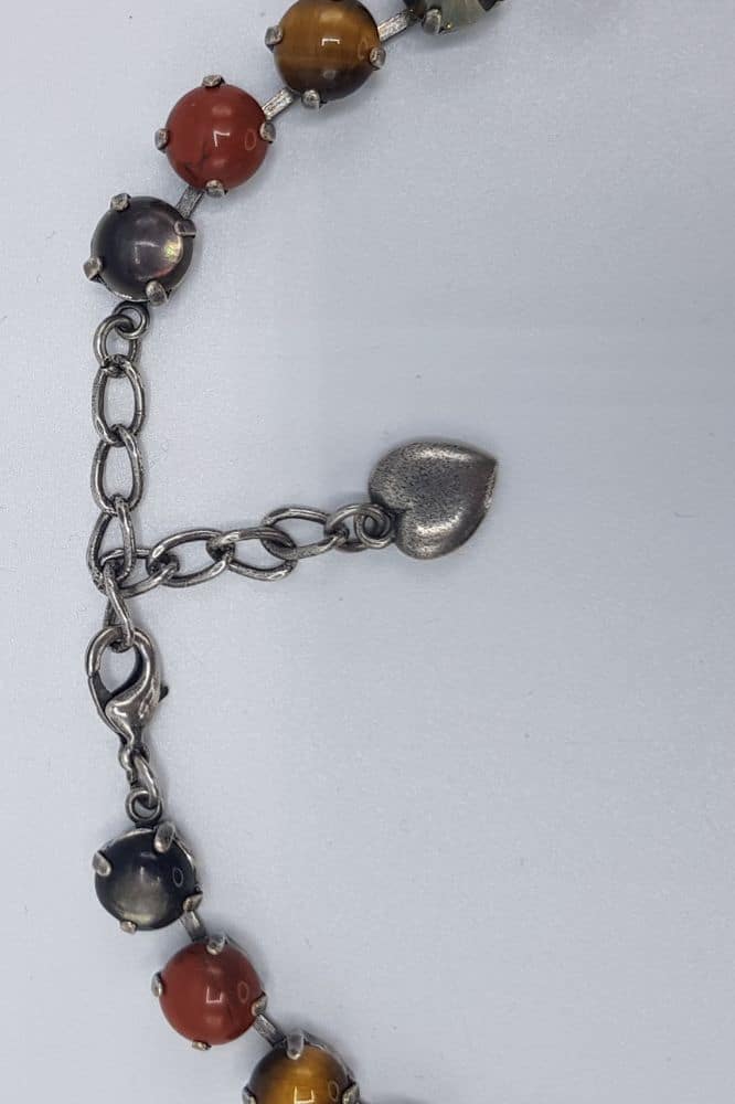 Nell Bijoux Luna Antique Silver L002 Cat's Eye and Browns - La Vie en Rose Damesmode (10)