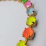 Nell Bijoux Luna Matte Gold L104 Neon Blue - La Vie en Rose Damesmode