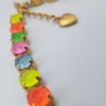 Nell Bijoux Luna Matte Gold L104 Neon Blue - La Vie en Rose Damesmode