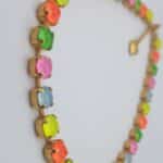 Nell Bijoux Luna Matte Gold L104 Neon Blue - La Vie en Rose Damesmode