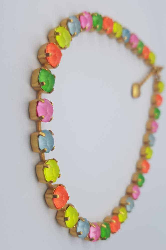 Nell Bijoux Luna Matte Gold L104 Neon Blue - La Vie en Rose Damesmode