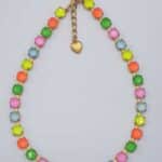 Nell Bijoux Luna Matte Gold L104 Neon Blue - La Vie en Rose Damesmode