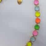 Nell Bijoux Luna Matte Gold L104 Neon Blue - La Vie en Rose Damesmode