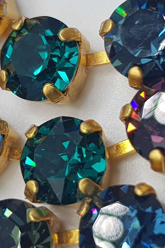 Nell Bijoux Luna Matte Gold L101 Petrols - La Vie en Rose Damesmode (1)