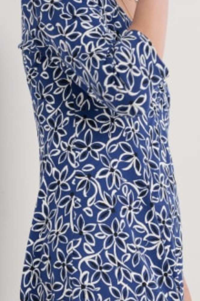 Seasalt Cornwall Secret Cove Dress Harbour Floral Washed Marine - La Vie en Rose Damesmode