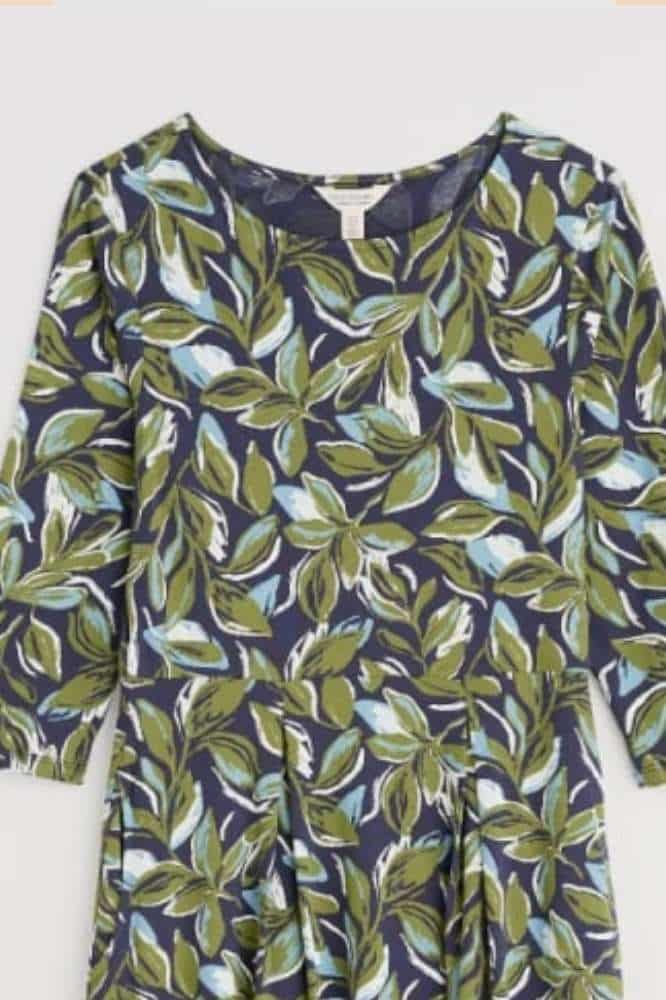 Seasalt Cornwall Wild Bouquet Dress Tonal Leaves Maritime - La Vie en Rose Damesmode (2)