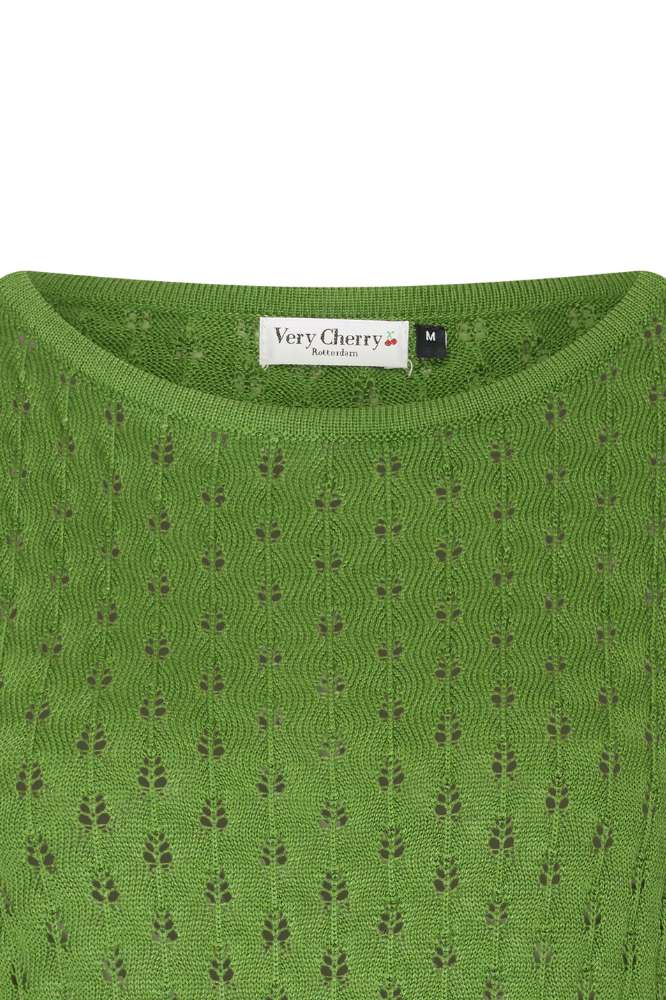 Very Cherry Ella Top Olive - La Vie en Rose Damesmode