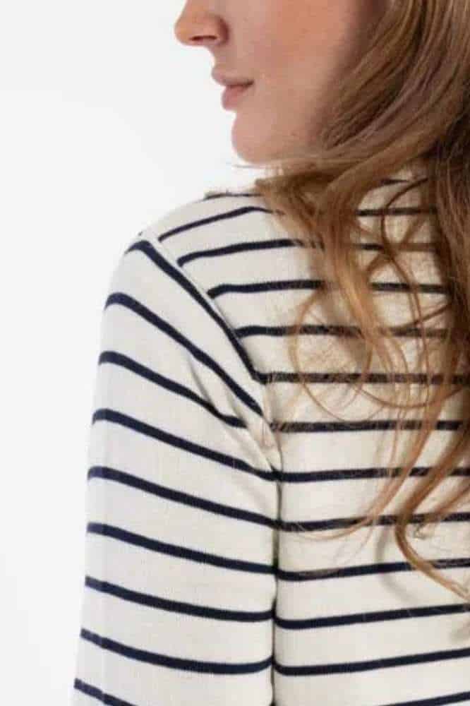 Danefae Danejolly Cardigan Chalk Dark Navy - La Vie en Rose Damesmode