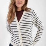 Danefae Danejolly Cardigan Chalk Dark Navy - La Vie en Rose Damesmode
