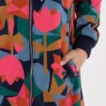 Danefae Danekarla Softshell Dark Navy Geofleur - La Vie en Rose Damesmode