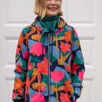 Danefae Danekarla Softshell Dark Navy Geofleur - La Vie en Rose Damesmode