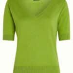 King Louie Agnes V Top Cocoon Dark Citron - La Vie en Rose Damesmode