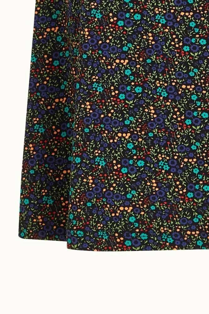 King Louie Border Skirt Elysee Black - La Vie en Rose Damesmode