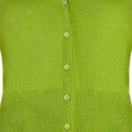 King Louie Cardi V Cocoon Dark Citron - La Vie en Rose Damesmode