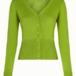 King Louie Cardi V Cocoon Dark Citron - La Vie en Rose Damesmode