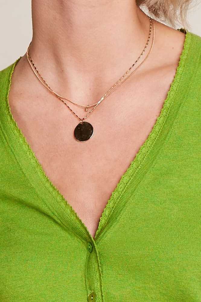 King Louie Cardi V Cocoon Dark Citron - La Vie en Rose Damesmode