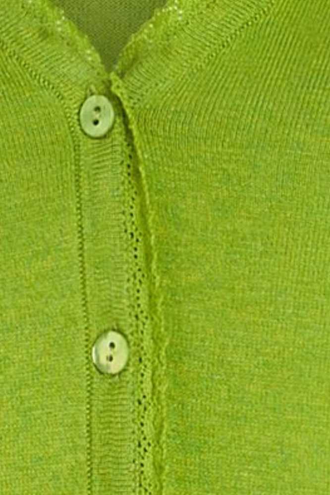 King Louie Cardi V Cocoon Dark Citron - La Vie en Rose Damesmode