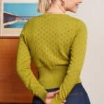 King Louie Cardi V Heart Ajour Spring Yellow - La Vie en Rose Damesmode