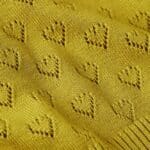 King Louie Cardi V Heart Ajour Spring Yellow - La Vie en Rose Damesmode