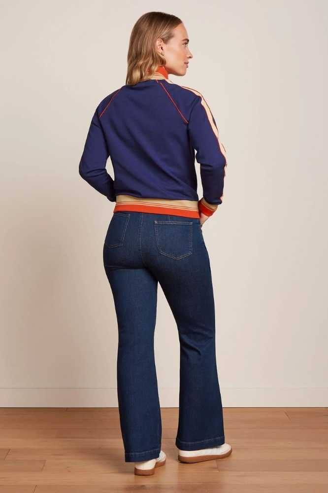 King Louie Chris Pants Onyx Denim Deep Blue - La Vie en Rose Damesmode