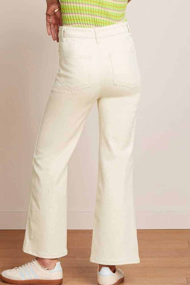 King Louie Debra Pants Retro Denim Ivory - La Vie en Rose Damesmode