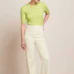 King Louie Debra Pants Retro Denim Ivory - La Vie en Rose Damesmode