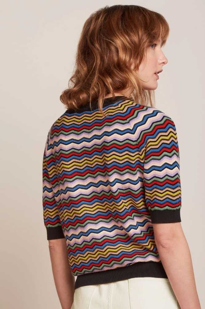 Stofsamenstelling: 100% organic cotton Stofsamenstelling voering: Wasinstructies: Wash inside out - 30° Delicate wash. Do not bleach. Iron at a low temperature (*). Suitable for dry cleaning. Do not trumble dry. Dry flat.