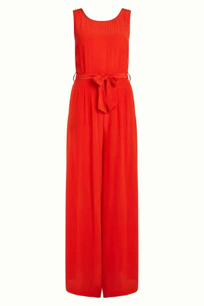 King Louie Frida Jumpsuit Sista Fire Red - La Vie en Rose Damesmode