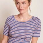 King Louie Lily Surf Stripe Baja Blue - La Vie en Rose Damesmode