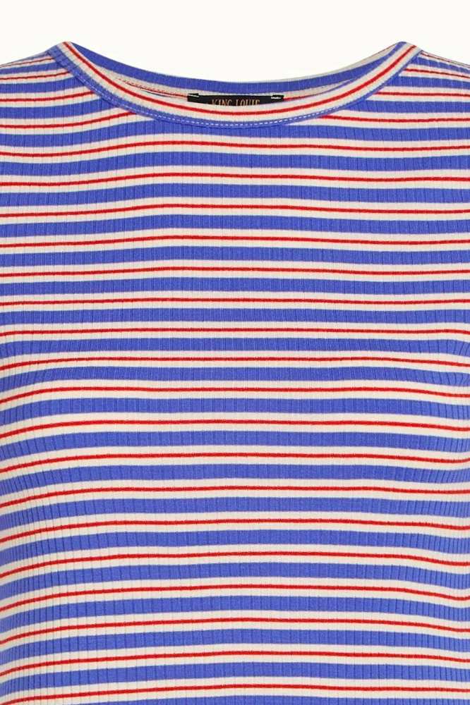 King Louie Lily Surf Stripe Baja Blue - La Vie en Rose Damesmode