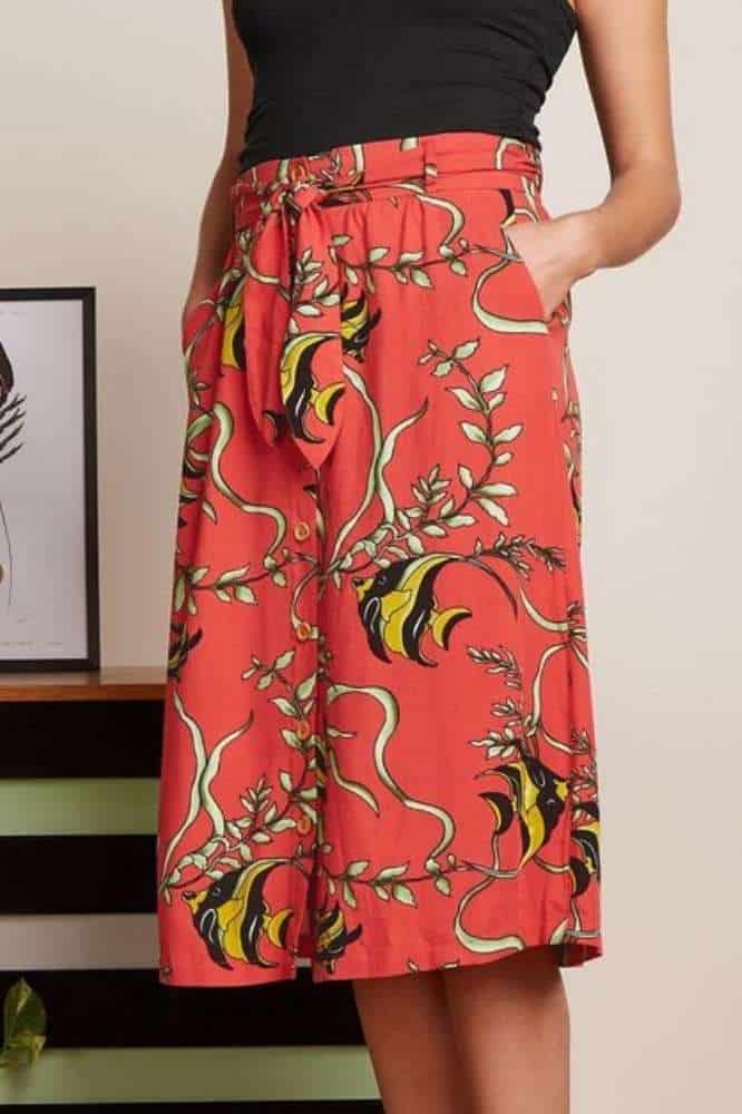 King Louie Lola Button Skirt Orne - La Vie en Rose Damesmode