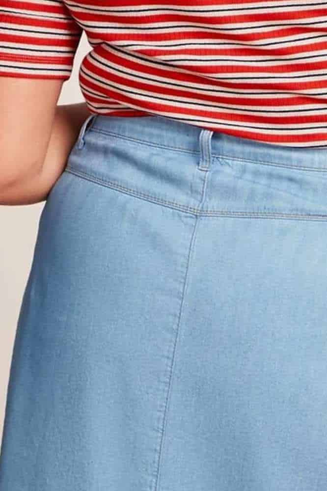 King Louie Marie Skirt Festa Light Denim Blue Tint - La Vie en Rose Damesmode