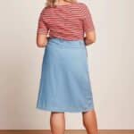 King Louie Marie Skirt Festa Light Denim Blue Tint - La Vie en Rose Damesmode