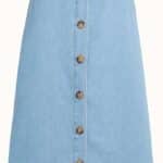 King Louie Marie Skirt Festa Light Denim Blue Tint - La Vie en Rose Damesmode