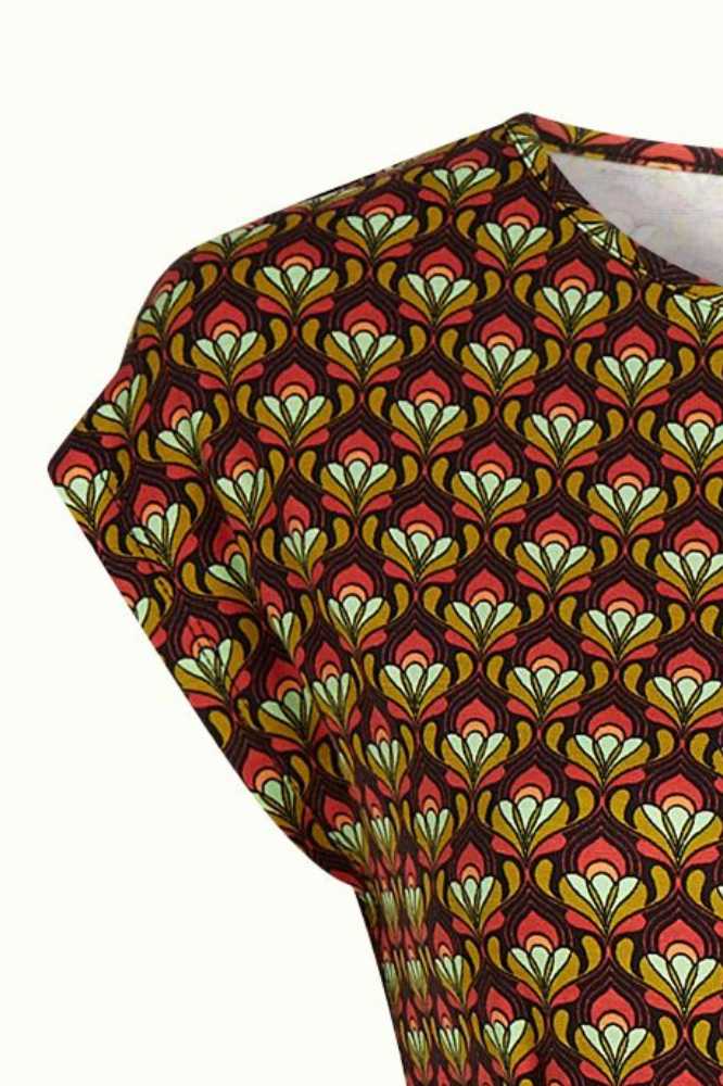 King Louie Rose Dress Toulouse Black - La Vie en Rose Damesmode