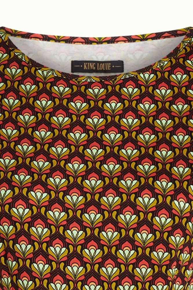 King Louie Rose Dress Toulouse Black - La Vie en Rose Damesmode