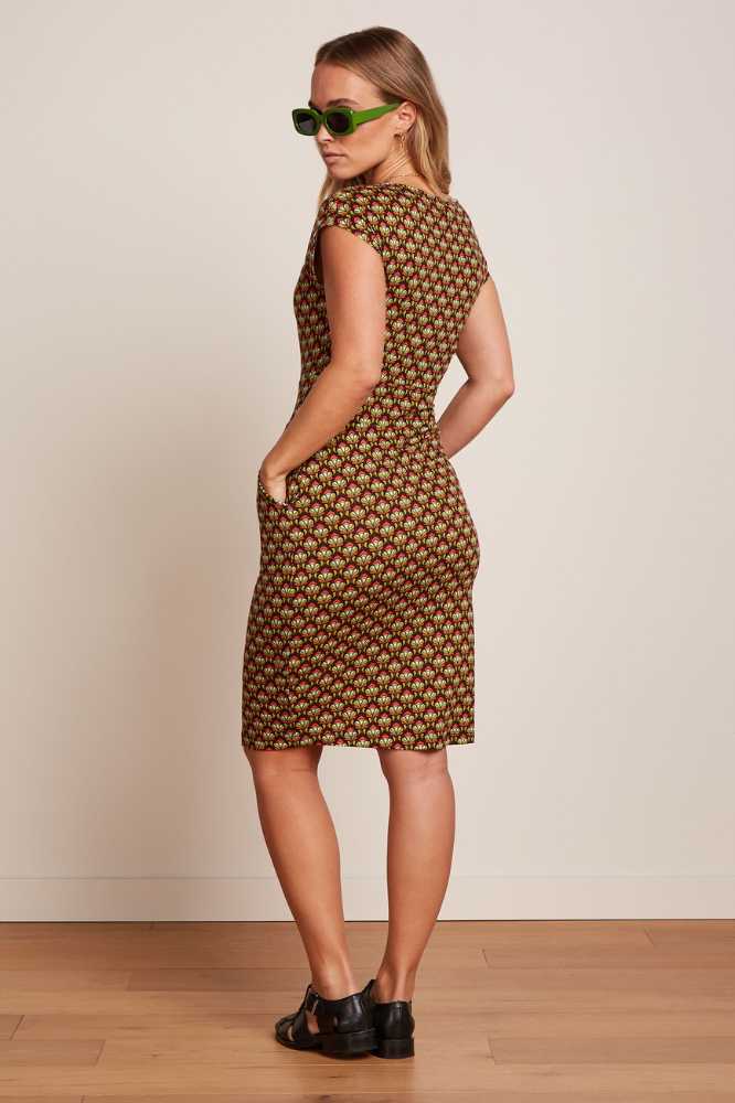 King Louie Rose Dress Toulouse Black - La Vie en Rose Damesmode