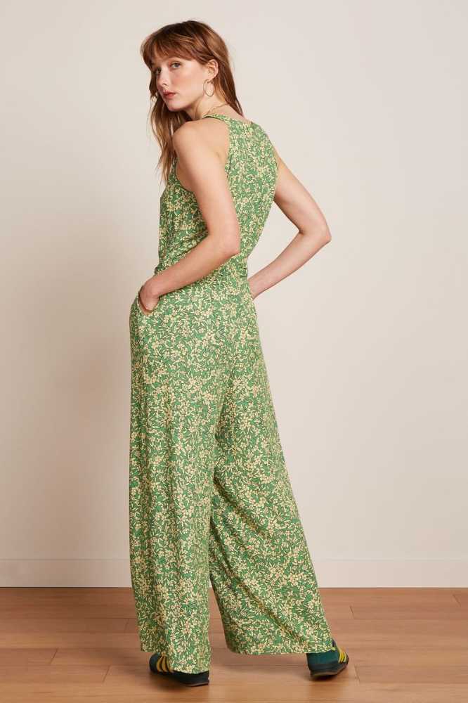 King Louie Virna Jumpsuit Paradis Jasmin Green - La Vie en Rose Damesmode