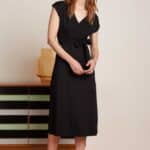 Lot Midi Dress Viscose Classic Black