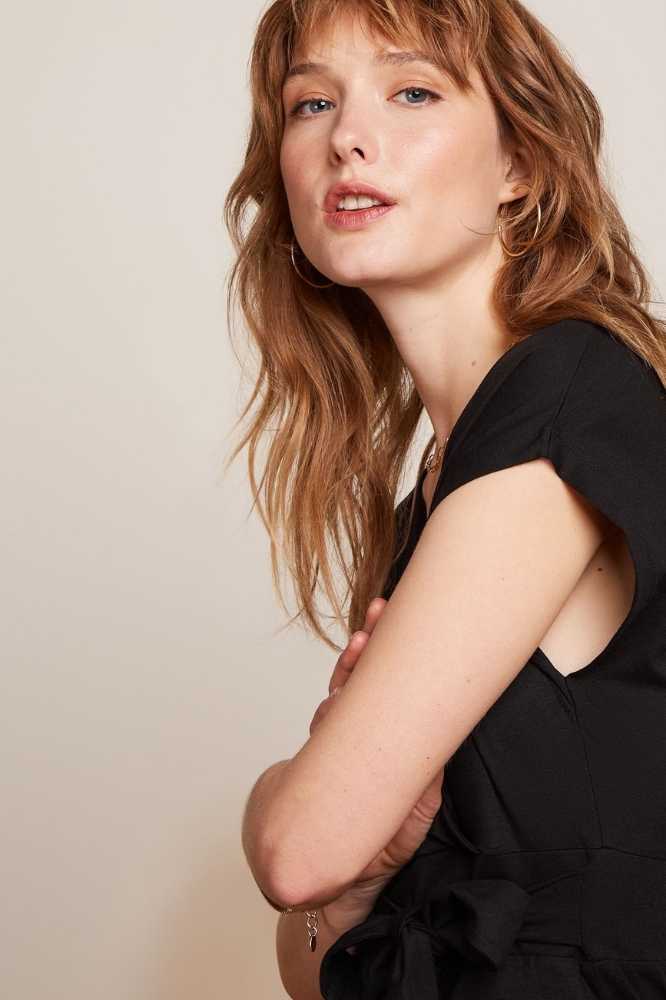 Lot Midi Dress Viscose Classic Black