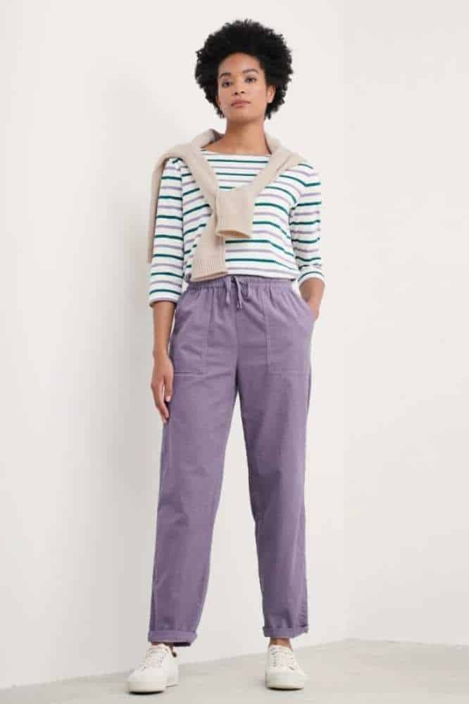 Seasalt Cornwall Dayby Trousers Echium - La Vie en Rose Damesmode
