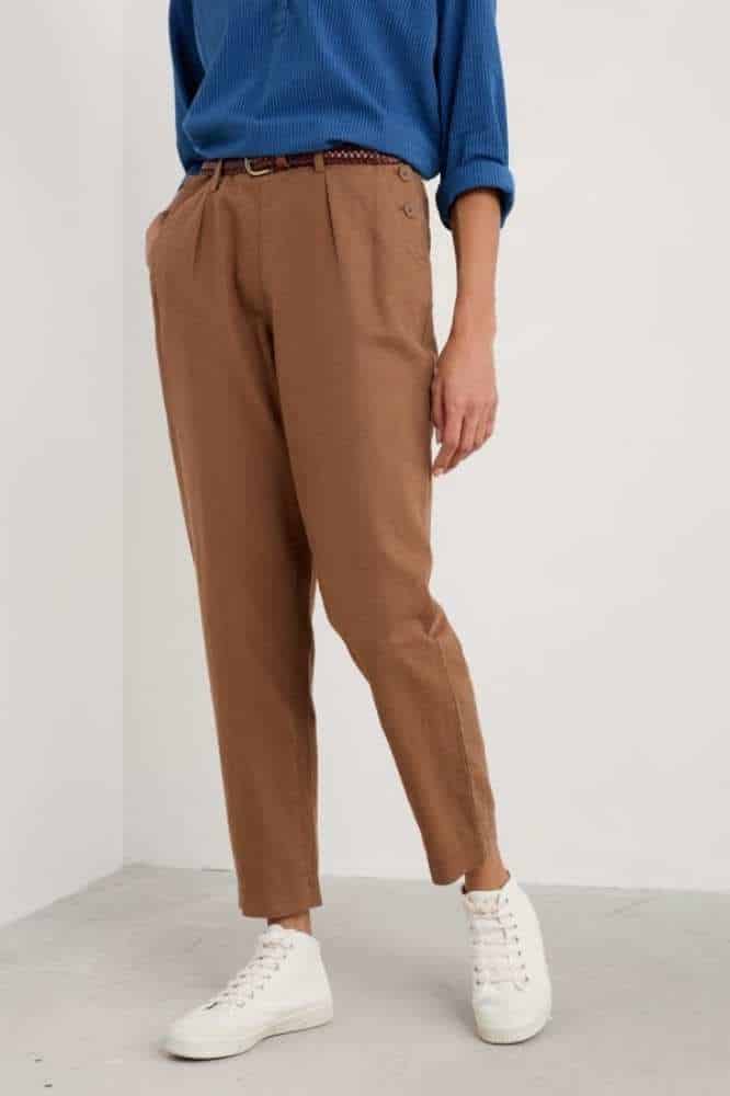 Seasalt Cornwall Nanterrow Trouser Toffee - La Vie en Rose Damesmode