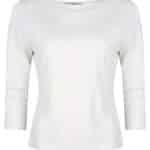 Very Cherry Boatneck Top Ecru Tricot Deluxe - La Vie en Rose Damesmode