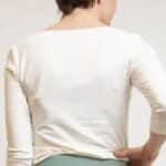 Very Cherry Boatneck Top Ecru Tricot Deluxe - La Vie en Rose Damesmode