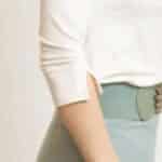 Very Cherry Boatneck Top Ecru Tricot Deluxe - La Vie en Rose Damesmode