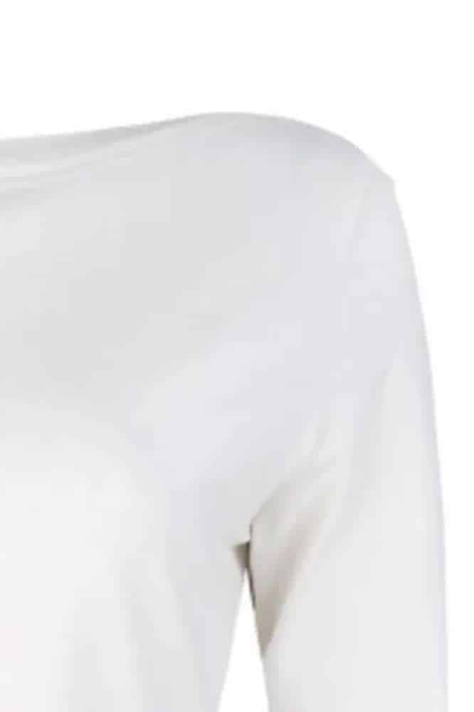 Very Cherry Boatneck Top Ecru Tricot Deluxe - La Vie en Rose Damesmode